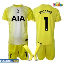 Tottenham Hotspur Guglielmo Vicario #1 Torwart 3rd trikot Kinder 2025-26 Kurzarm (+ Kurze Hosen)